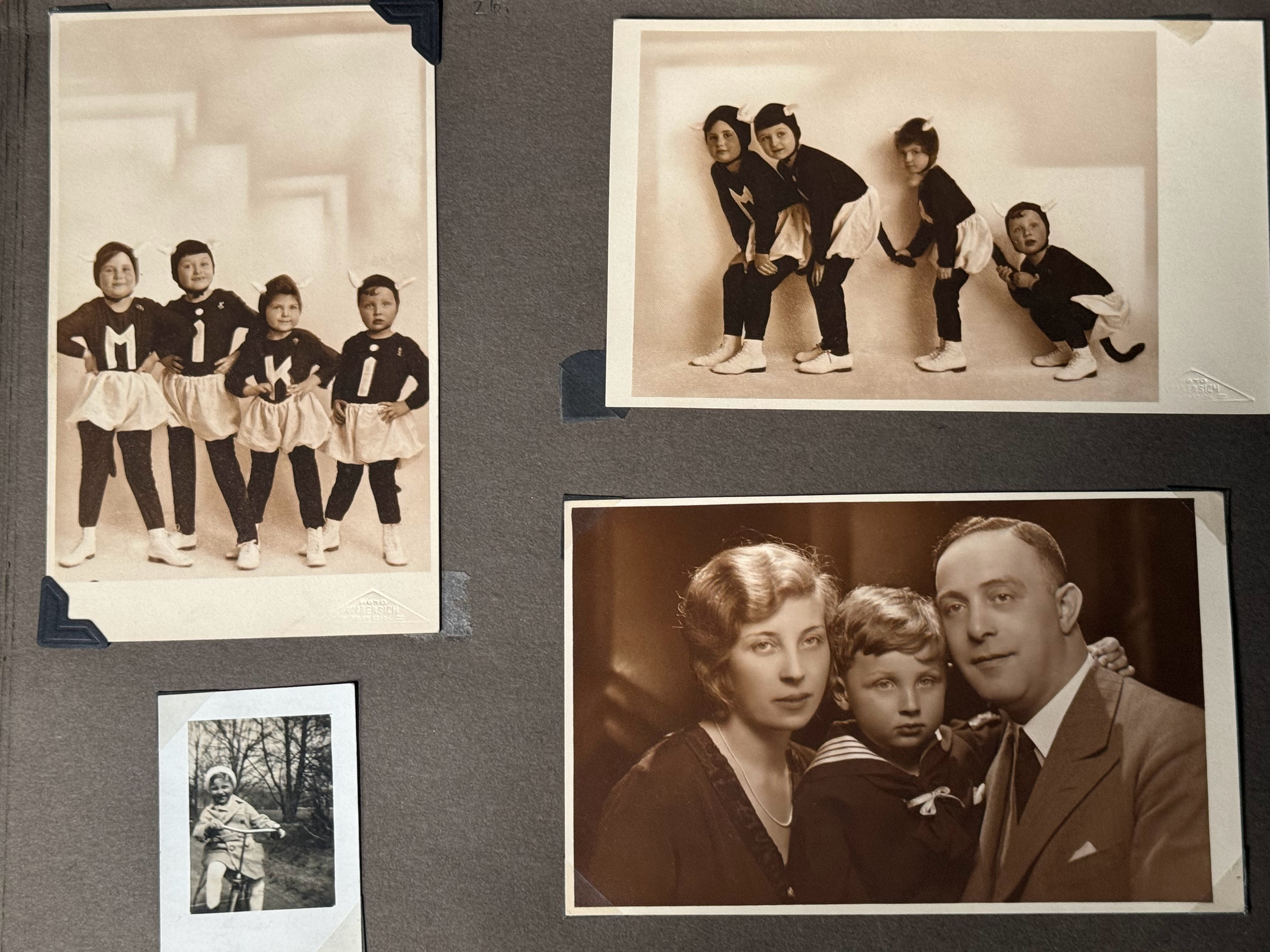 Detail from a vintage family photograph album